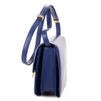 Shoulder Bag Medium Classic Box Medium Navy Smooth Calfskin Leather