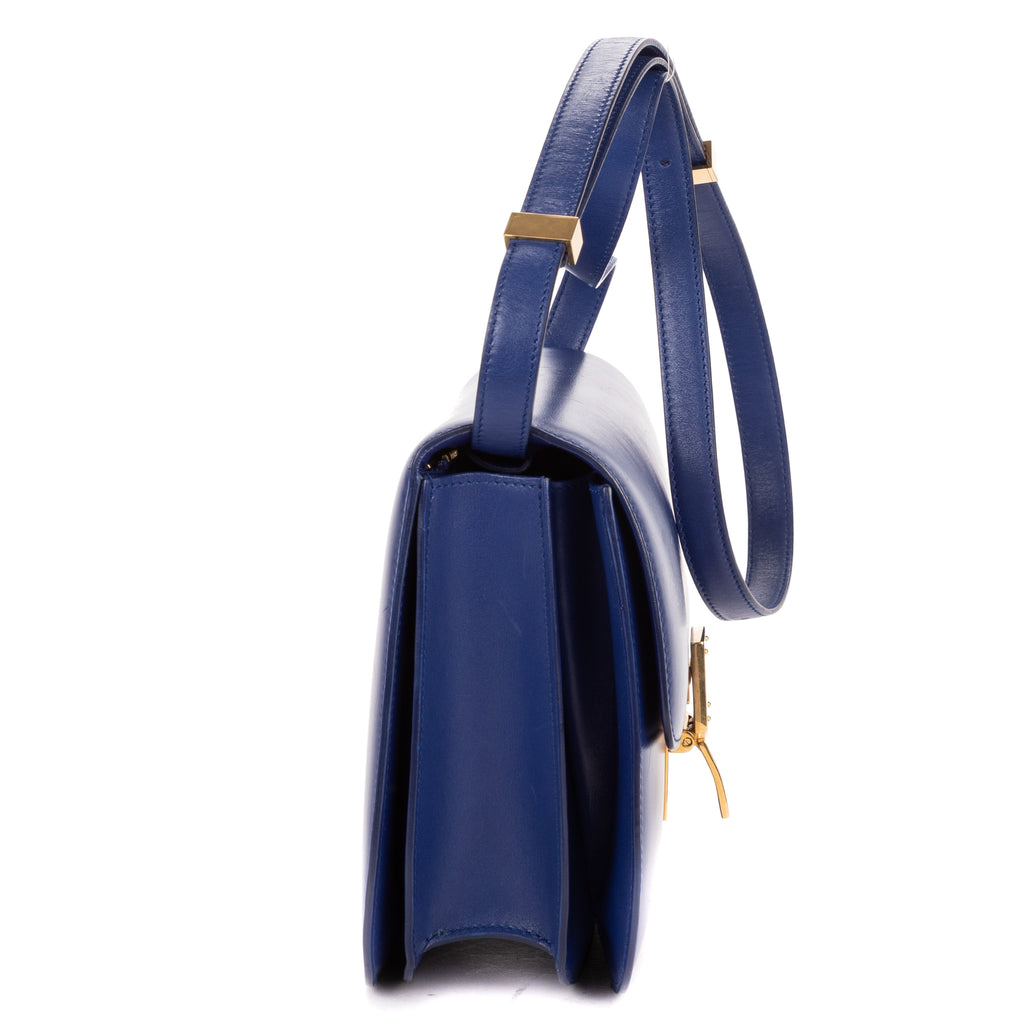 Shoulder Bag Medium Classic Box Medium Navy Smooth Calfskin Leather