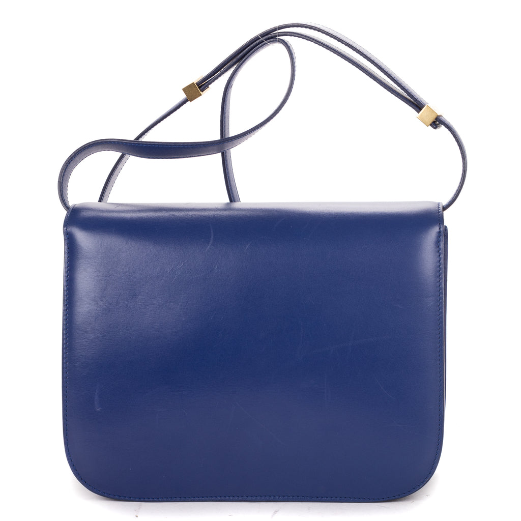 Shoulder Bag Medium Classic Box Medium Navy Smooth Calfskin Leather