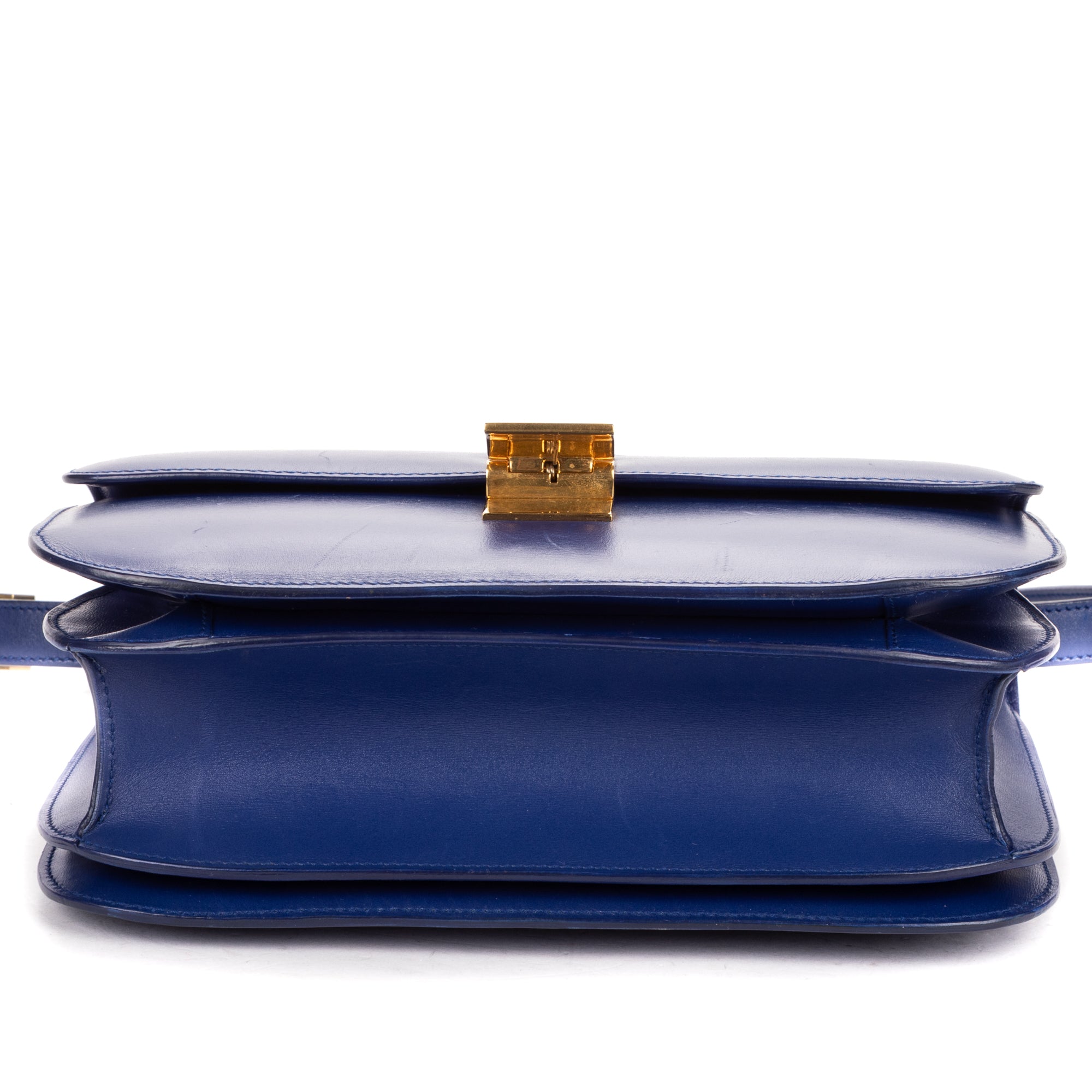 Shoulder Bag Medium Classic Box Medium Navy Smooth Calfskin Leather