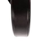 Shoulder Bag Oval Crossbody Black Smooth Calfskin Leather