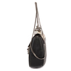 Shoulder Bag Small Drew Small Black Sequin Calfskin Leather
