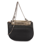 Shoulder Bag Small Drew Small Black Sequin Calfskin Leather