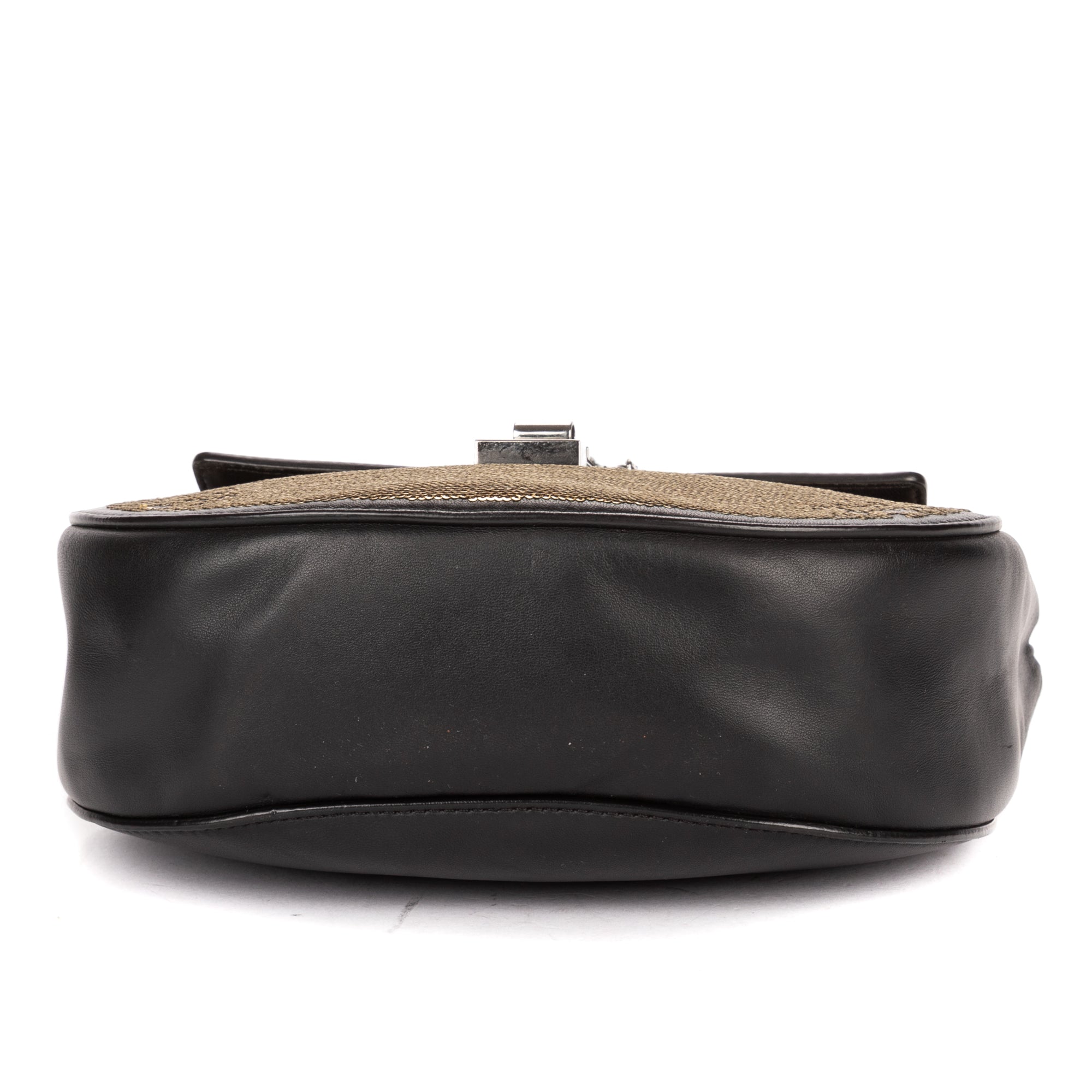 Shoulder Bag Small Drew Small Black Sequin Calfskin Leather
