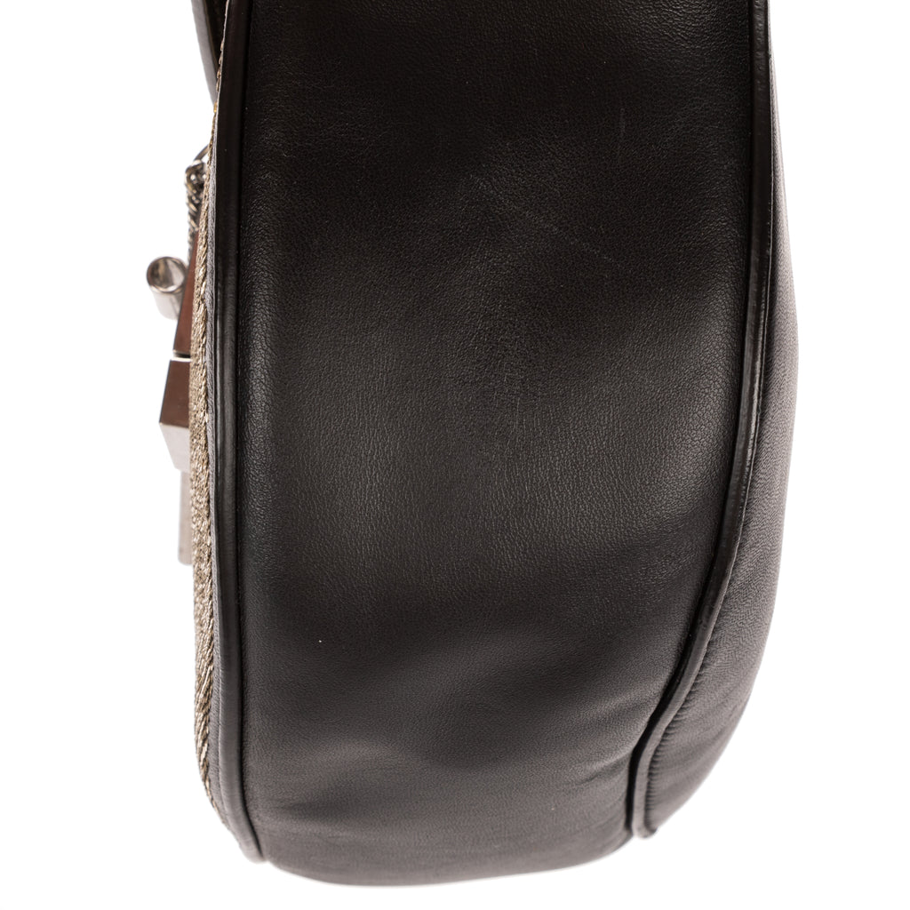 Shoulder Bag Small Drew Small Black Sequin Calfskin Leather