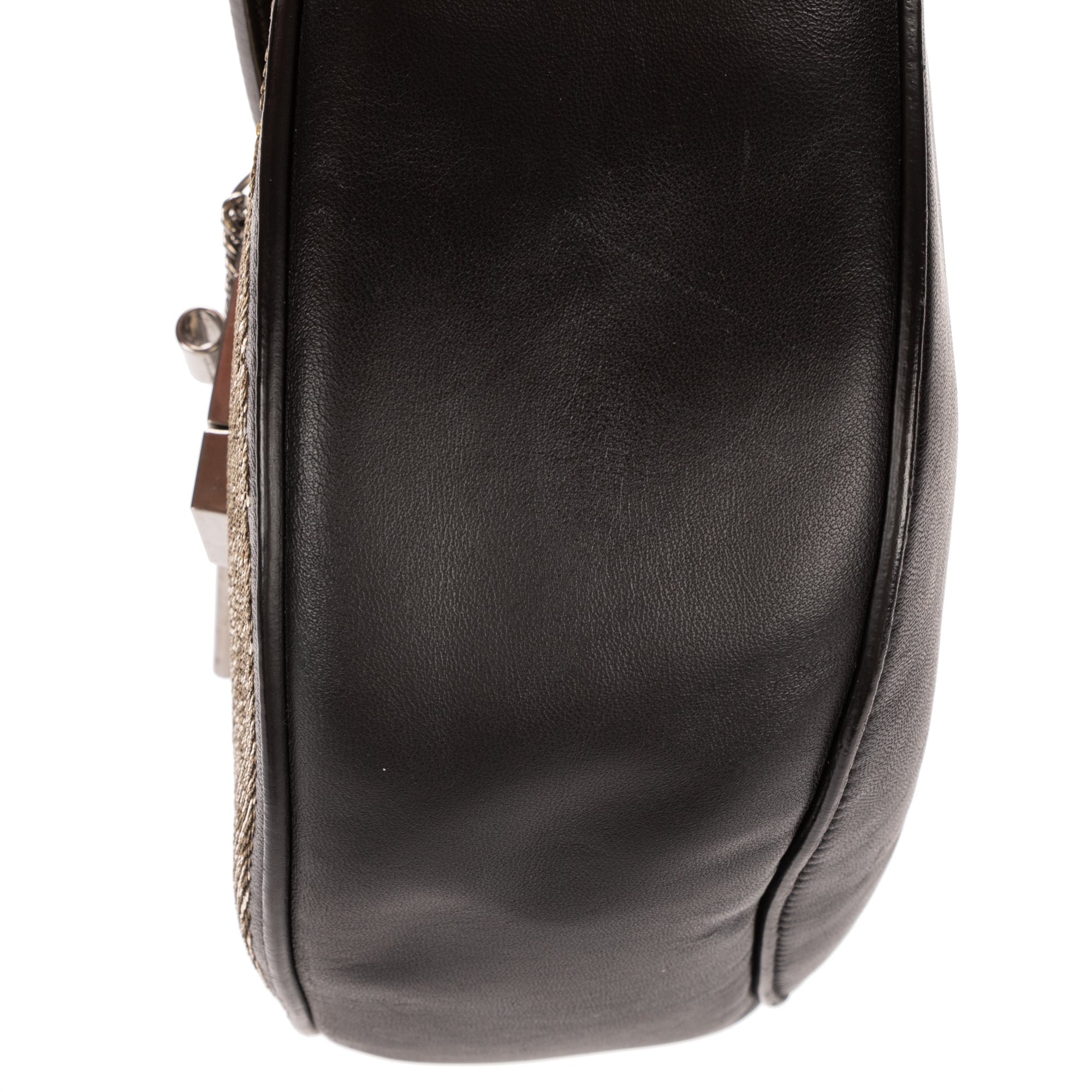 Shoulder Bag Small Drew Small Black Sequin Calfskin Leather