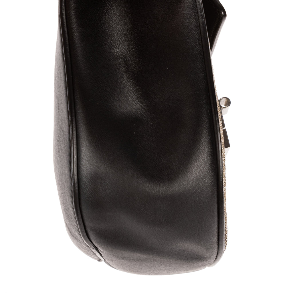 Shoulder Bag Small Drew Small Black Sequin Calfskin Leather