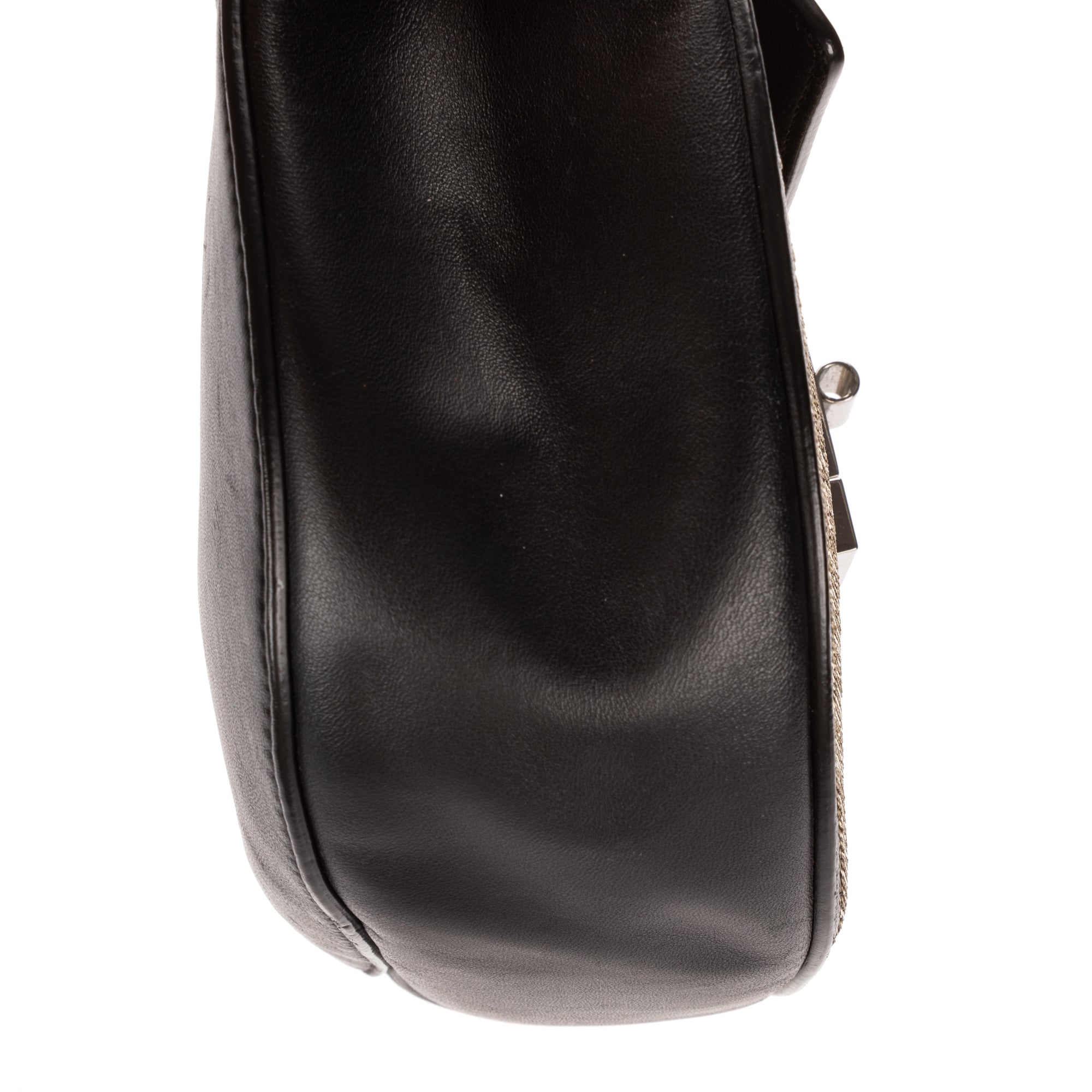 Shoulder Bag Small Drew Small Black Sequin Calfskin Leather