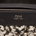 Shoulder Bag Small Drew Small Black Sequin Calfskin Leather