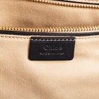 Shoulder Bag Tao Zipped Tote Black Embrodered Calfskin Leather