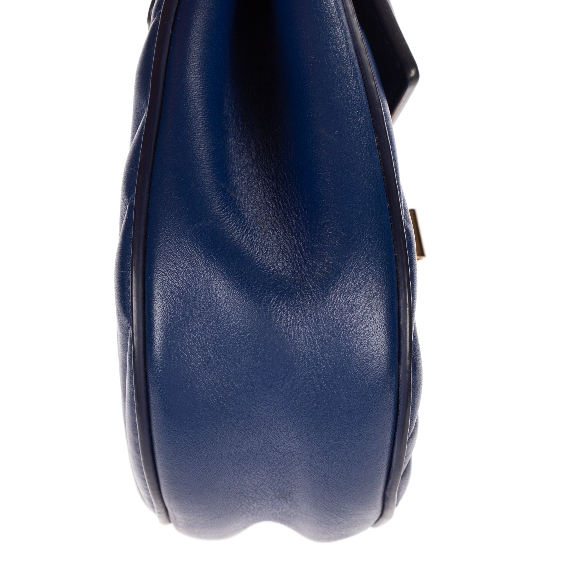 Shoulder Bag Mini Drew Bijou Mini Blue Smooth Calfskin Leather