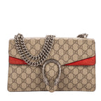 Shoulder Bag Small Dionysus Chain Crossbody Small Beige Supreme Coated Canvas