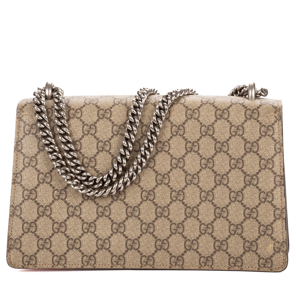 Shoulder Bag Small Dionysus Chain Crossbody Small Beige Supreme Coated Canvas