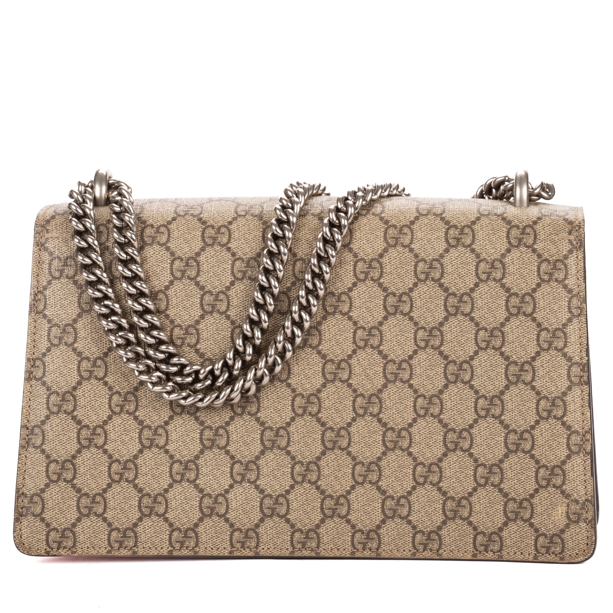 Shoulder Bag Small Dionysus Chain Crossbody Small Beige Supreme Coated Canvas