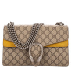 Shoulder Bag Small Dionysus Chain Crossbody Small Beige Supreme Coated Canvas