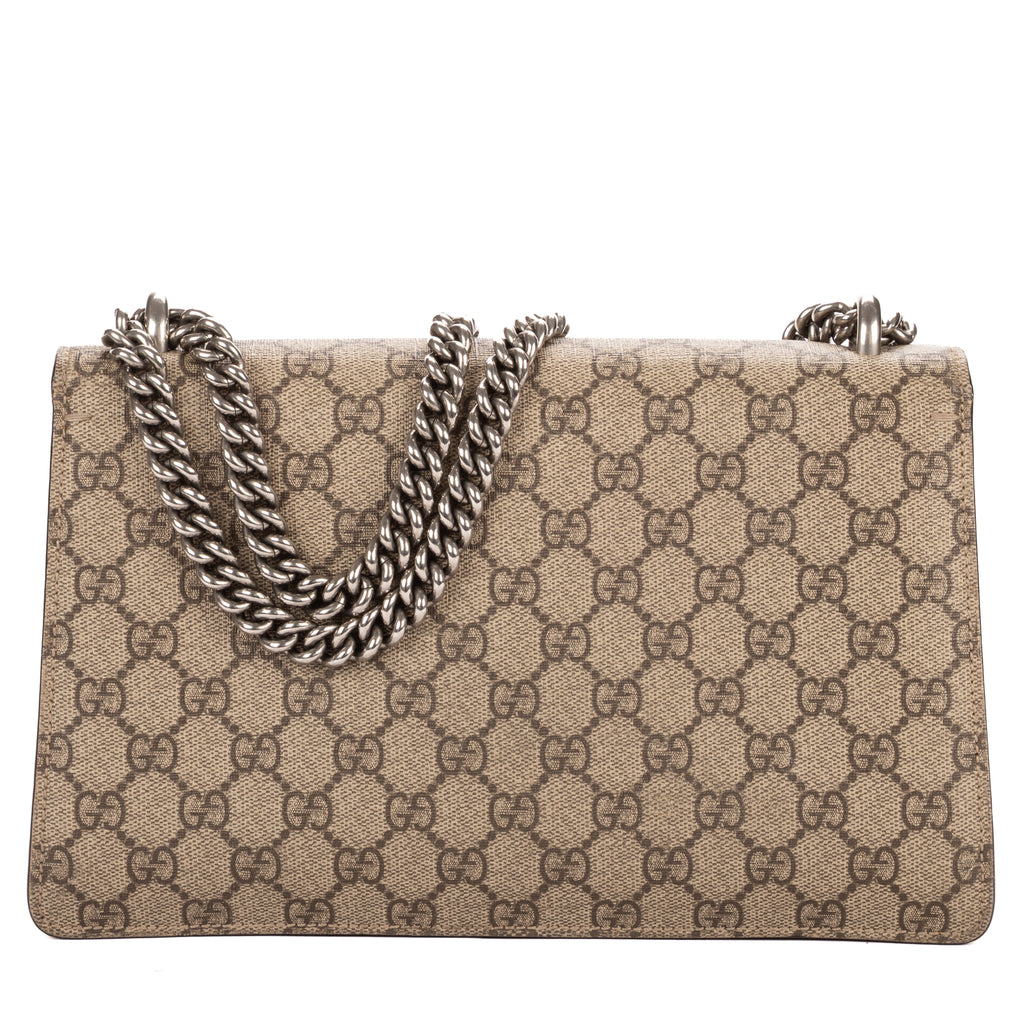 Shoulder Bag Small Dionysus Chain Crossbody Small Beige Supreme Coated Canvas