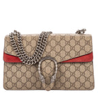 Shoulder Bag Small Dionysus Chain Crossbody Small Beige Supreme Coated Canvas
