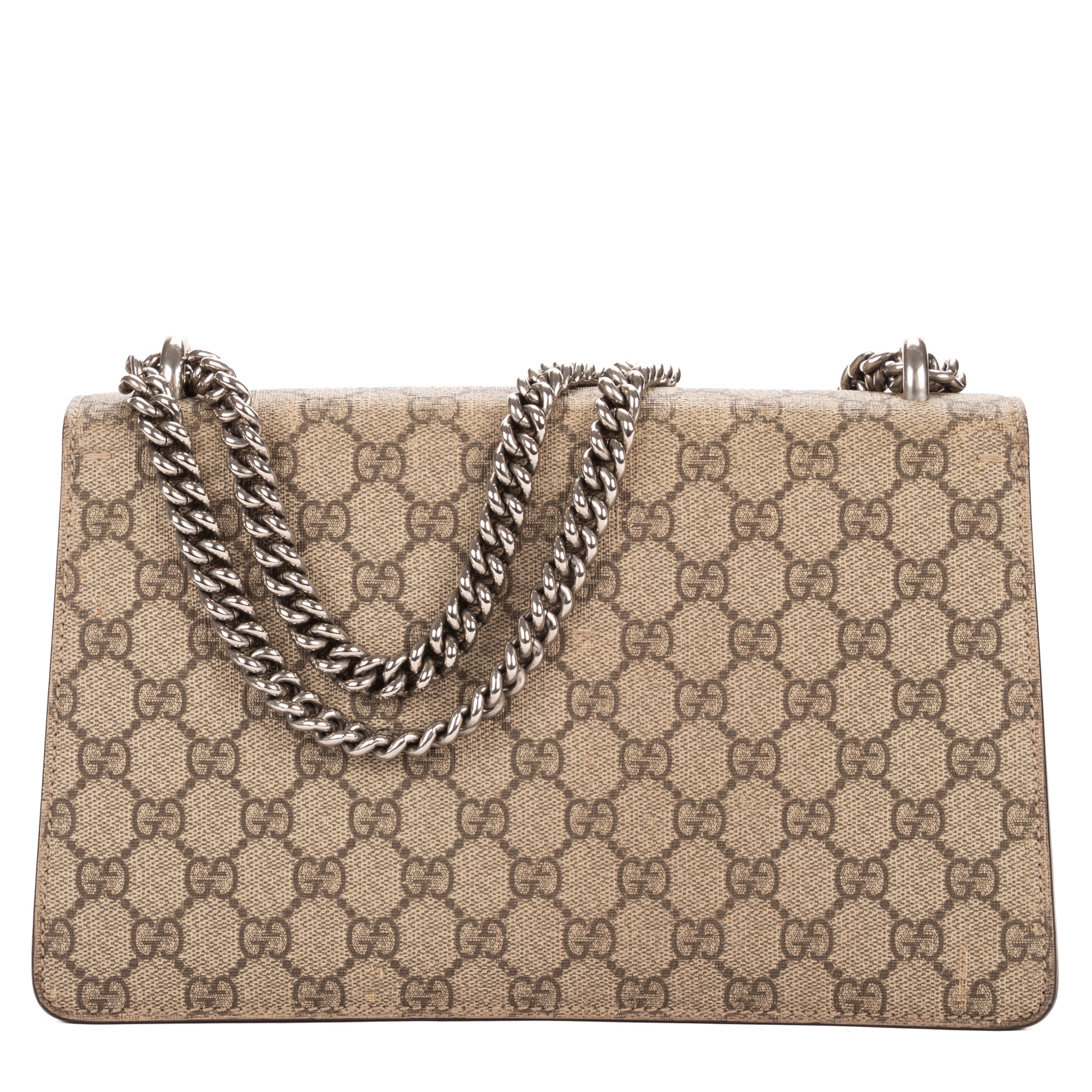 Shoulder Bag Small Dionysus Chain Crossbody Small Beige Supreme Coated Canvas