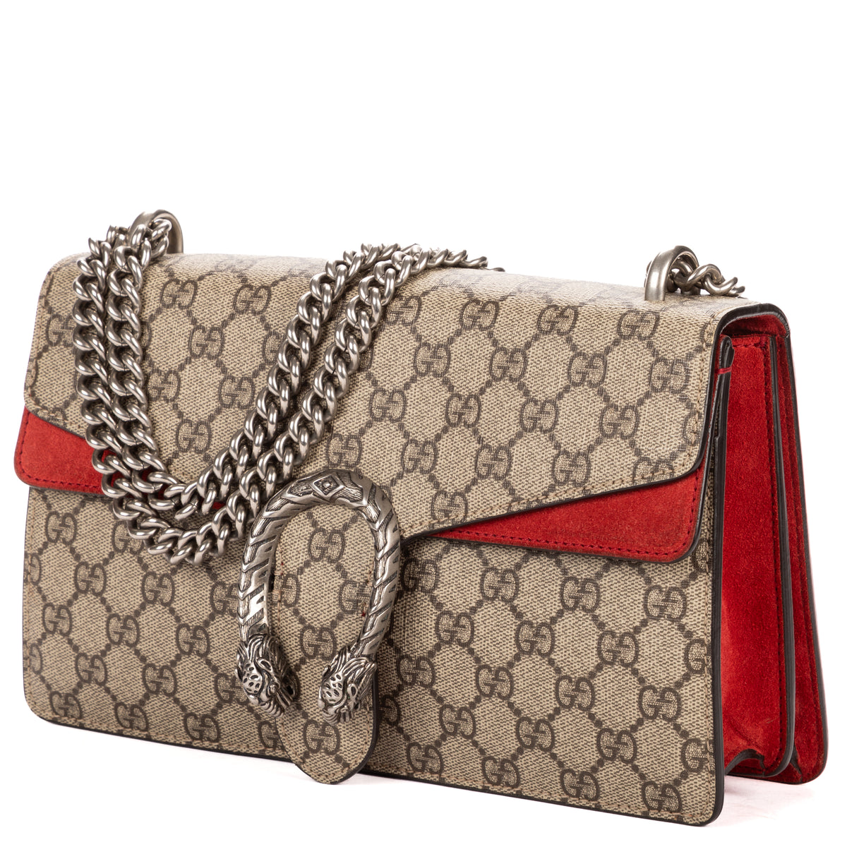 Shoulder Bag Small Dionysus Chain Crossbody Small Beige Supreme Coated Canvas