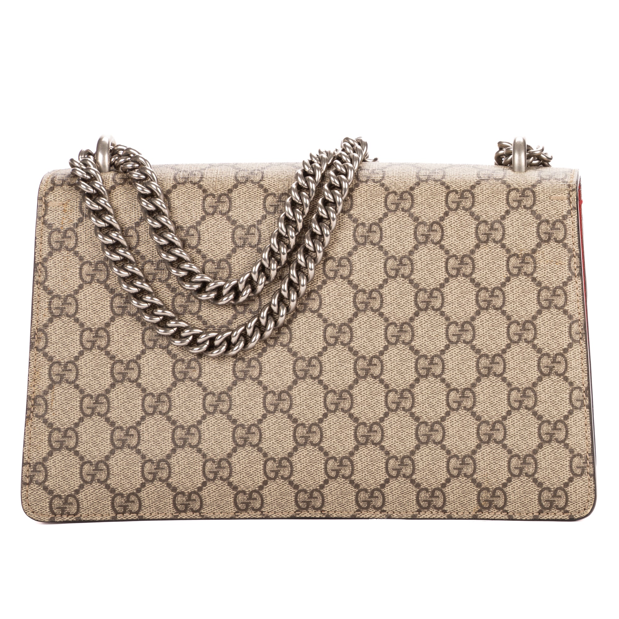 Shoulder Bag Small Dionysus Chain Crossbody Small Beige Supreme Coated Canvas