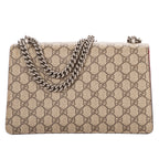 Shoulder Bag Small Dionysus Chain Crossbody Small Beige Supreme Coated Canvas
