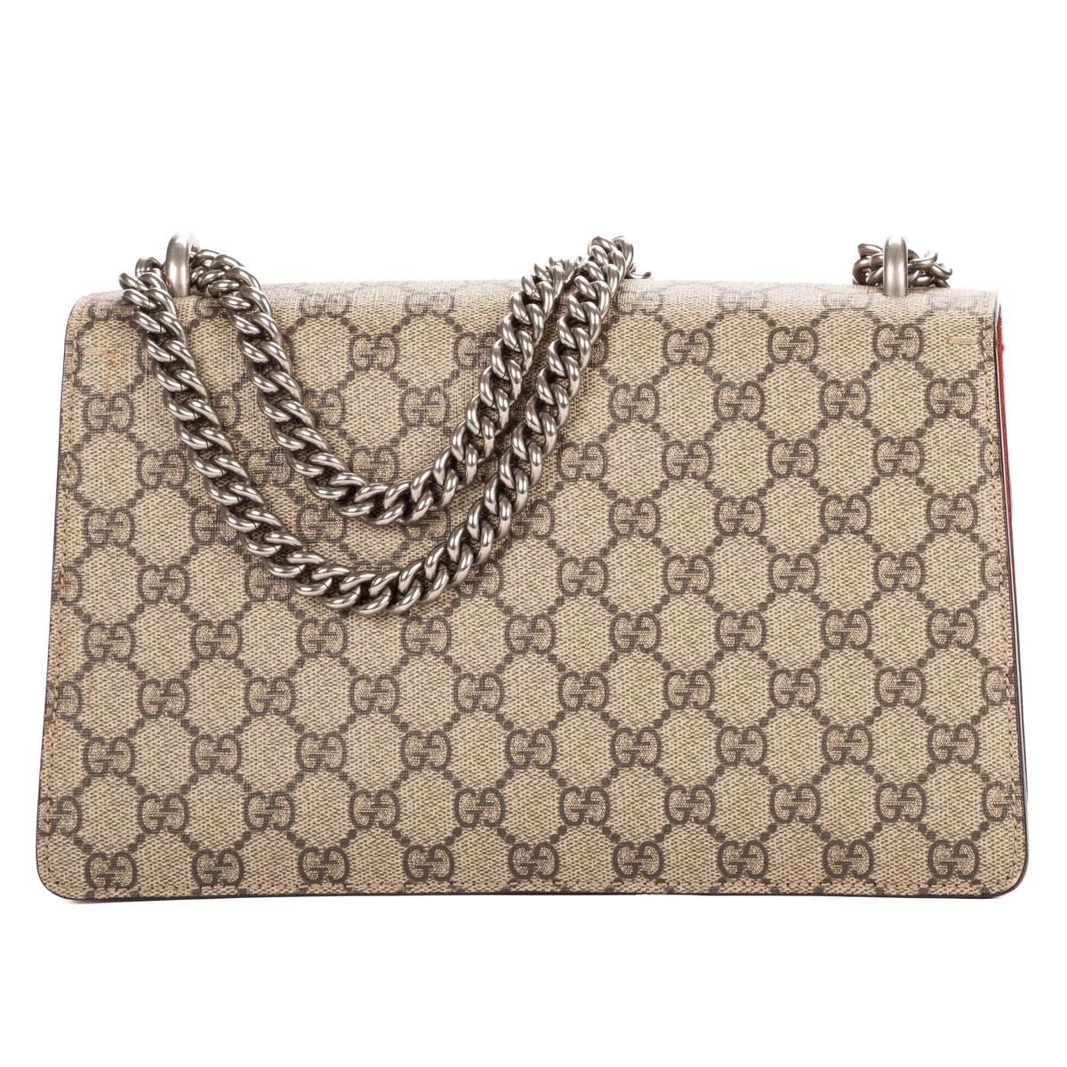 Shoulder Bag Small Dionysus Chain Crossbody Small Beige Supreme Coated Canvas