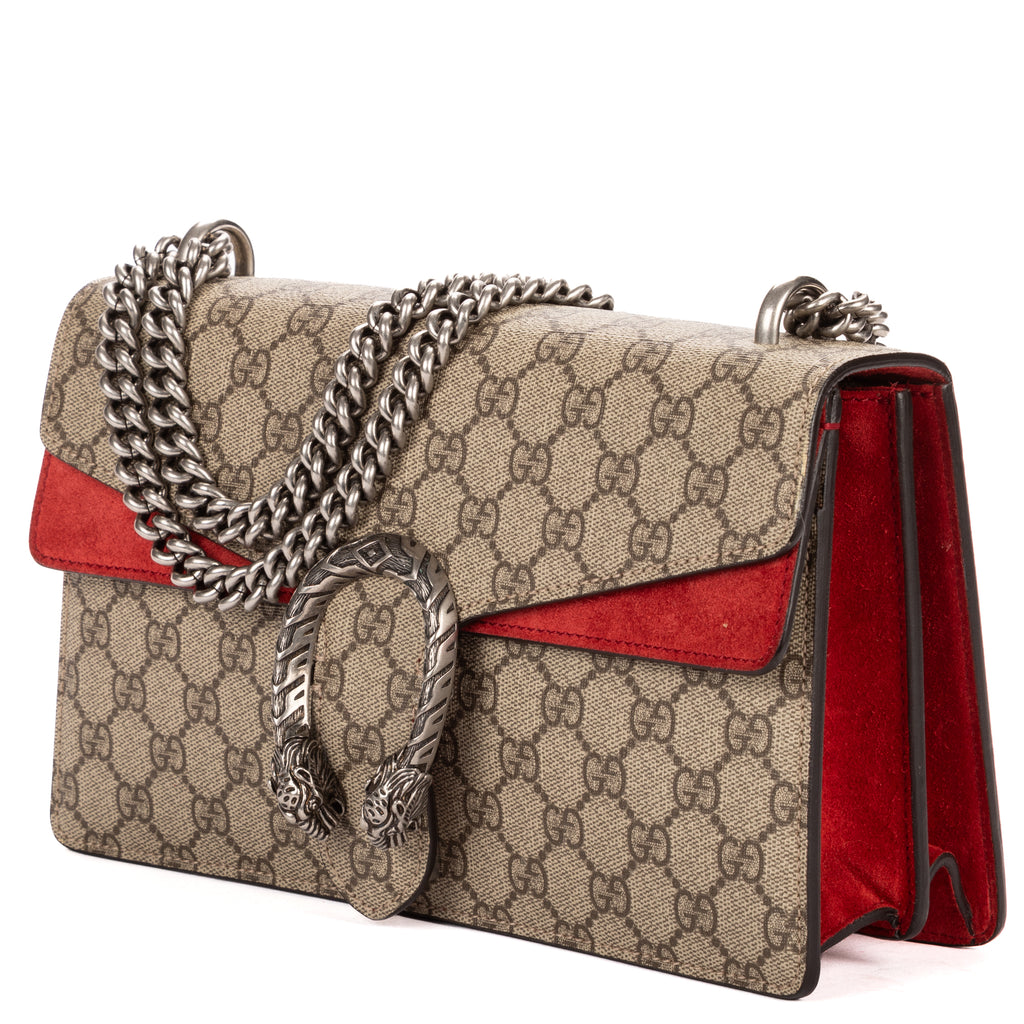 Shoulder Bag Small Dionysus Chain Crossbody Small Beige Supreme Coated Canvas