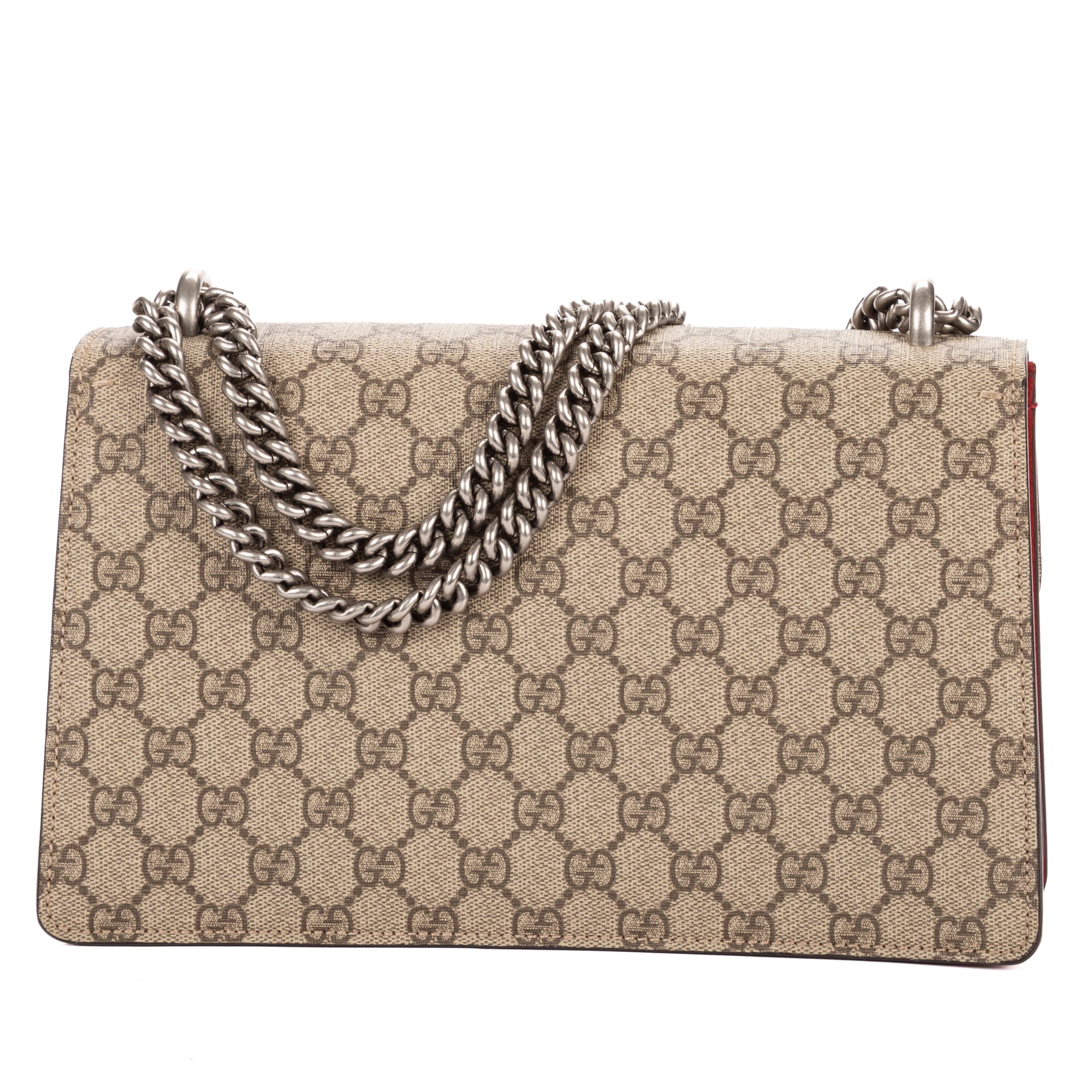 Shoulder Bag Small Dionysus Chain Crossbody Small Beige Supreme Coated Canvas