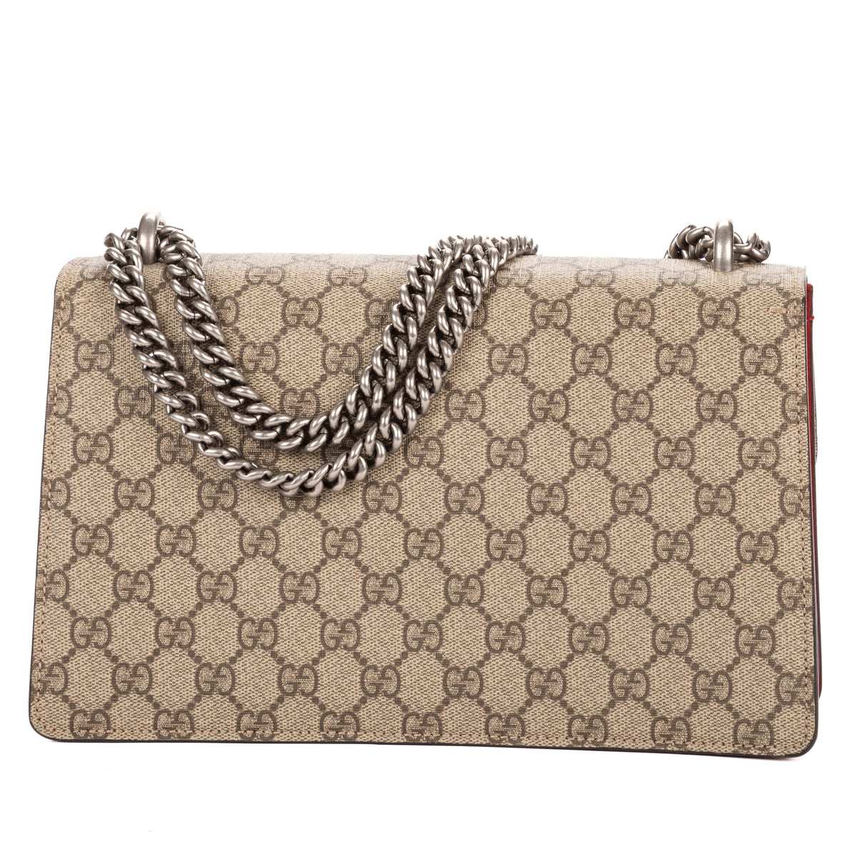 Shoulder Bag Small Dionysus Chain Crossbody Small Beige Supreme Coated Canvas