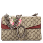 Shoulder Bag Small Dionysus Chain Crossbody Small Beige Supreme Coated Canvas