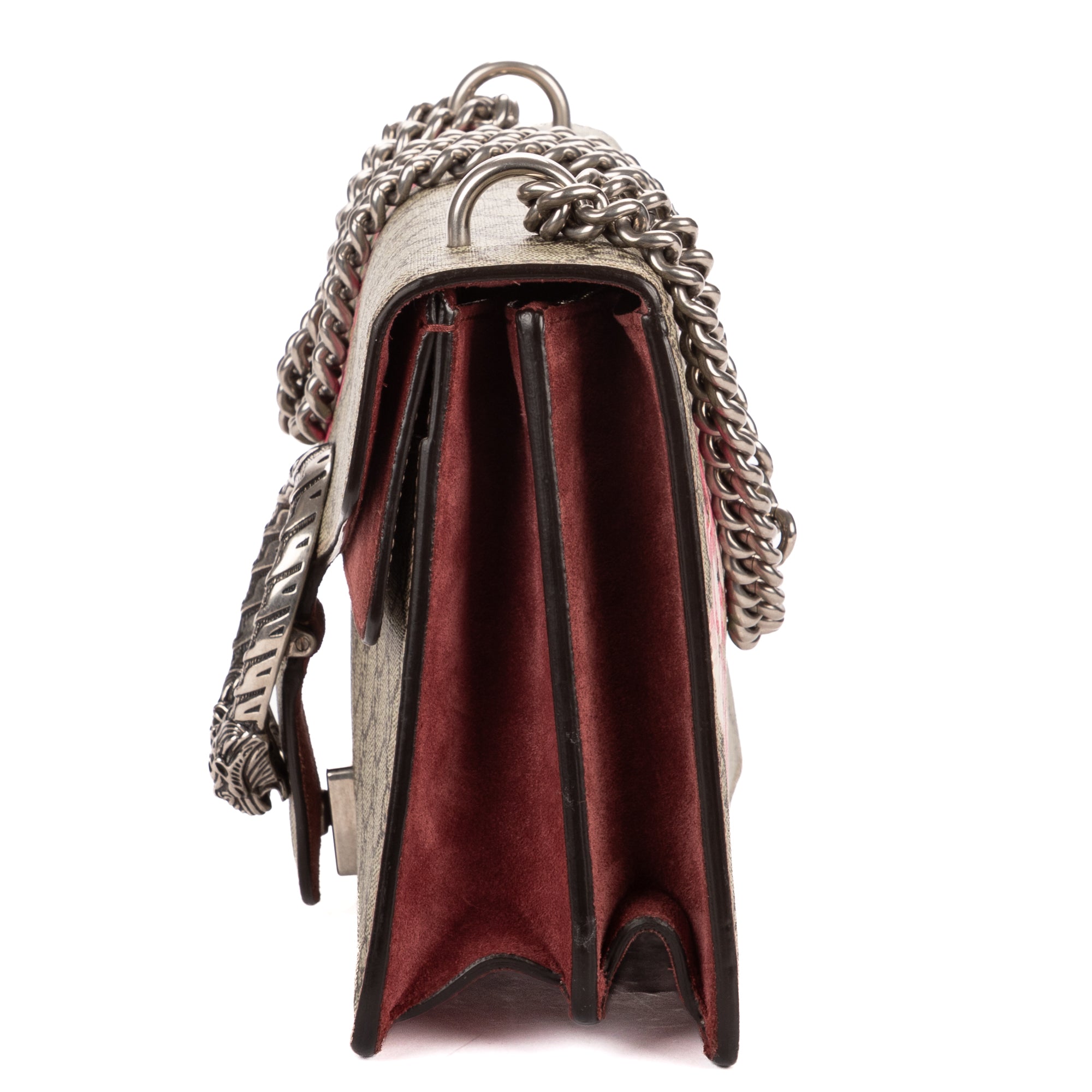 Shoulder Bag Small Dionysus Chain Crossbody Small Beige Supreme Coated Canvas