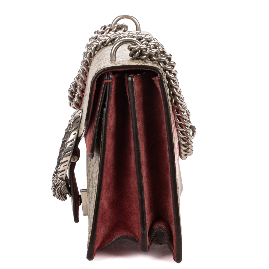 Shoulder Bag Small Dionysus Chain Crossbody Small Beige Supreme Coated Canvas