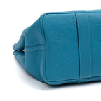 Handbag Garden Party 36 Turquoise Blue Fjord Leather