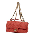 Shoulder Bag Urban Day Chain Flap Red Caviar Quilted Leather