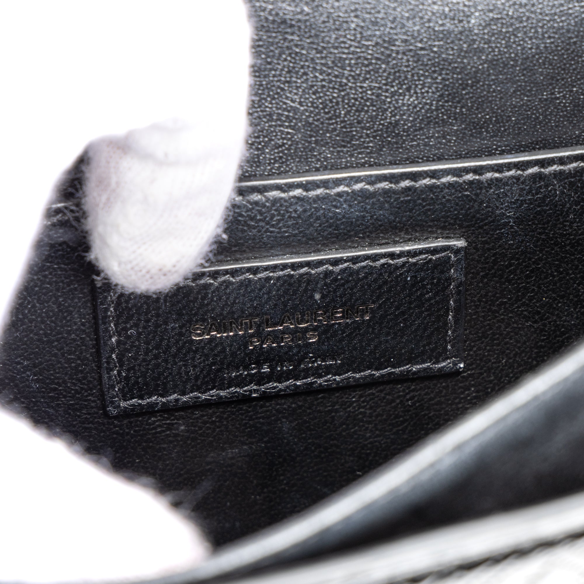 Shoulder Bag Satchel Bag Black Patent Monogram Calfskin Leather