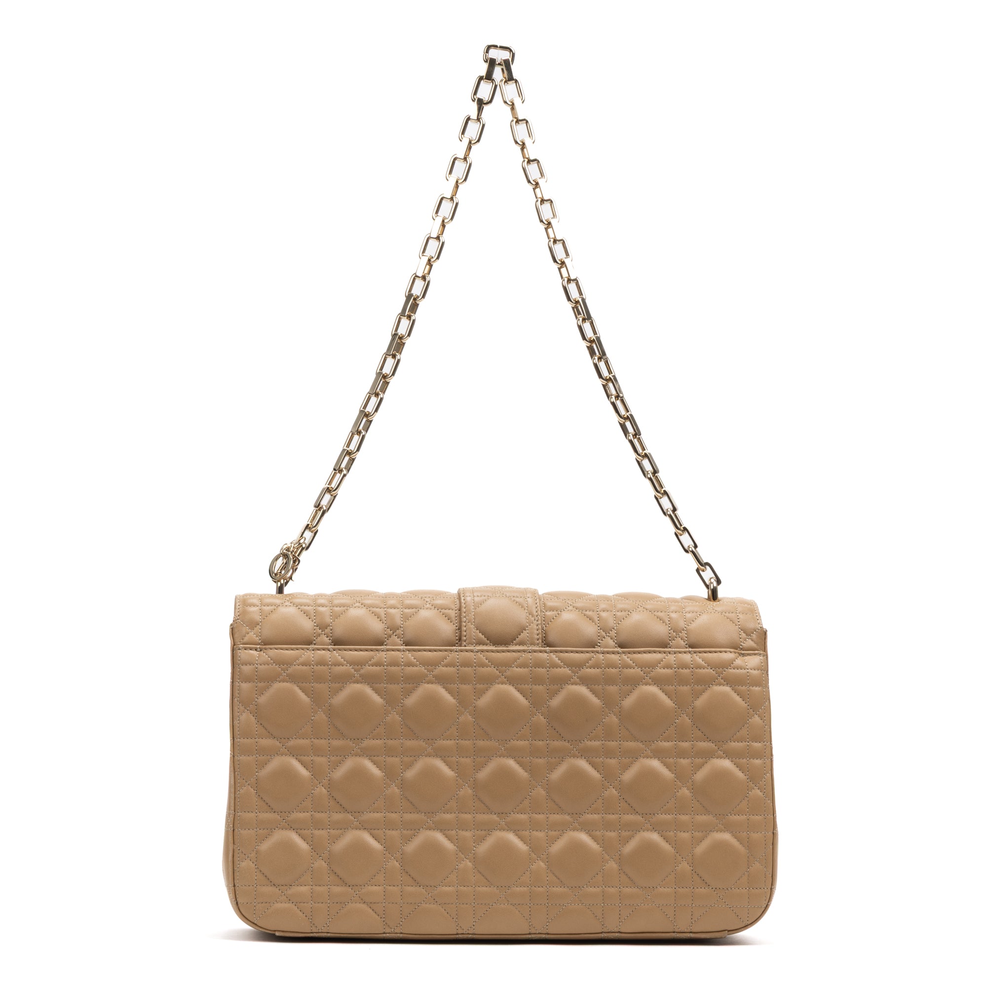 Shoulder Bag Miss Dior Large Beige Cannaged Leather