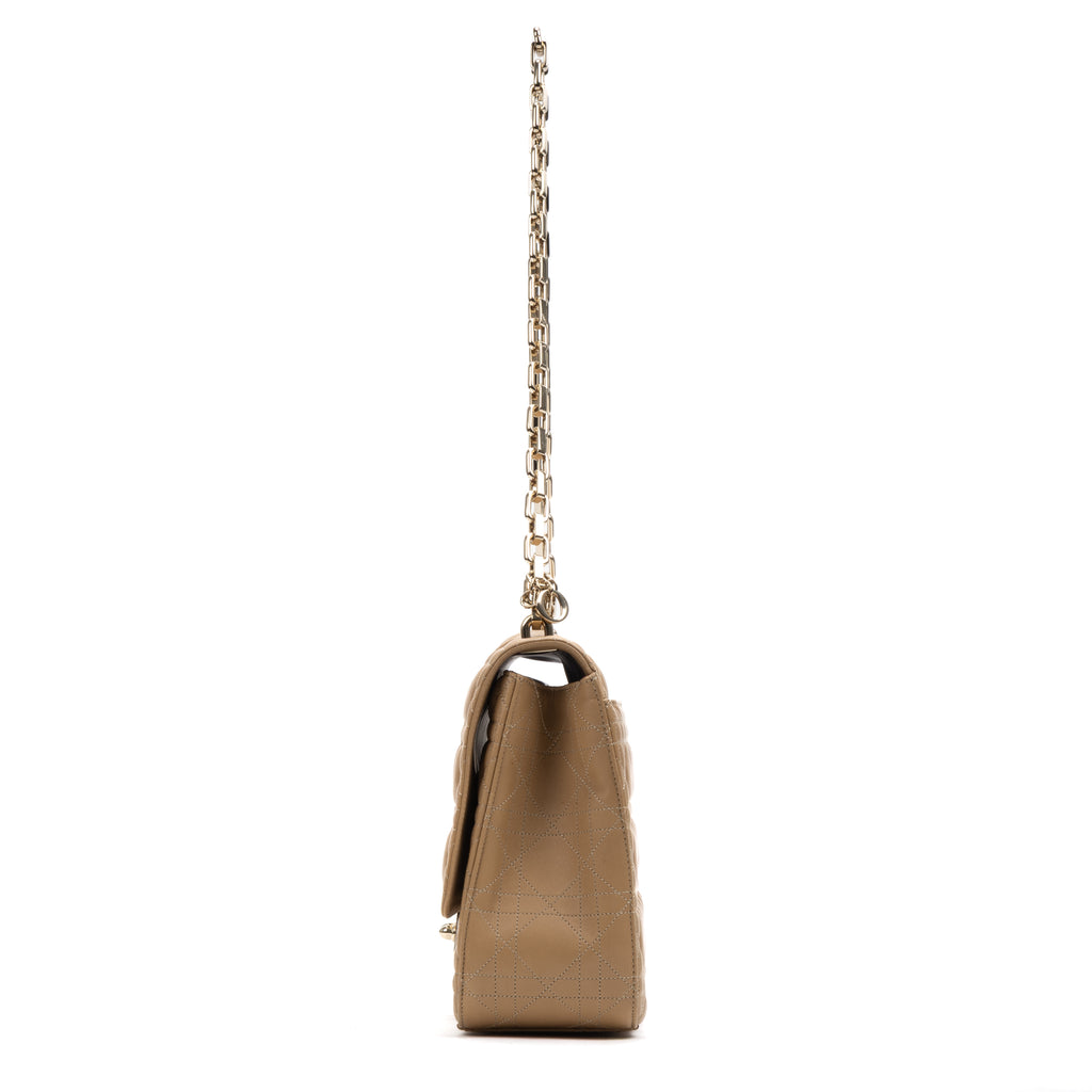 Shoulder Bag Miss Dior Large Beige Cannaged Leather