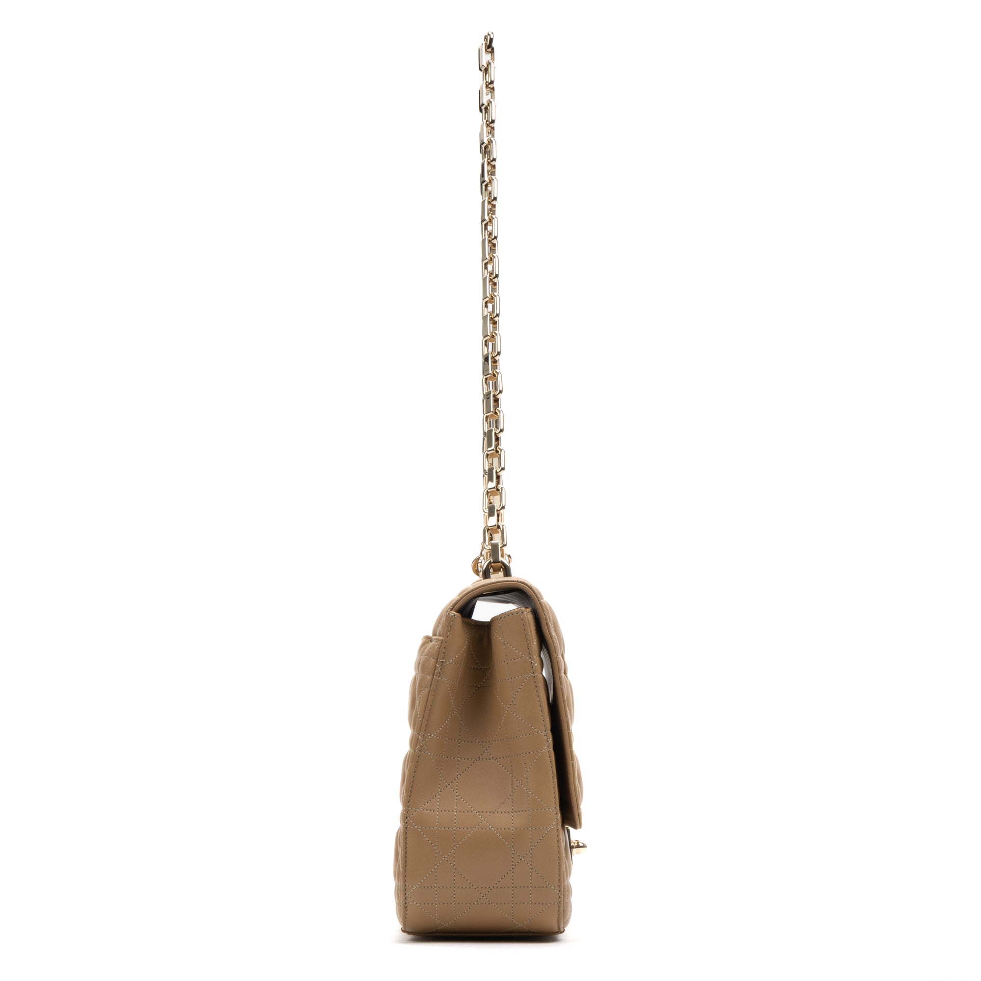 Shoulder Bag Miss Dior Large Beige Cannaged Leather
