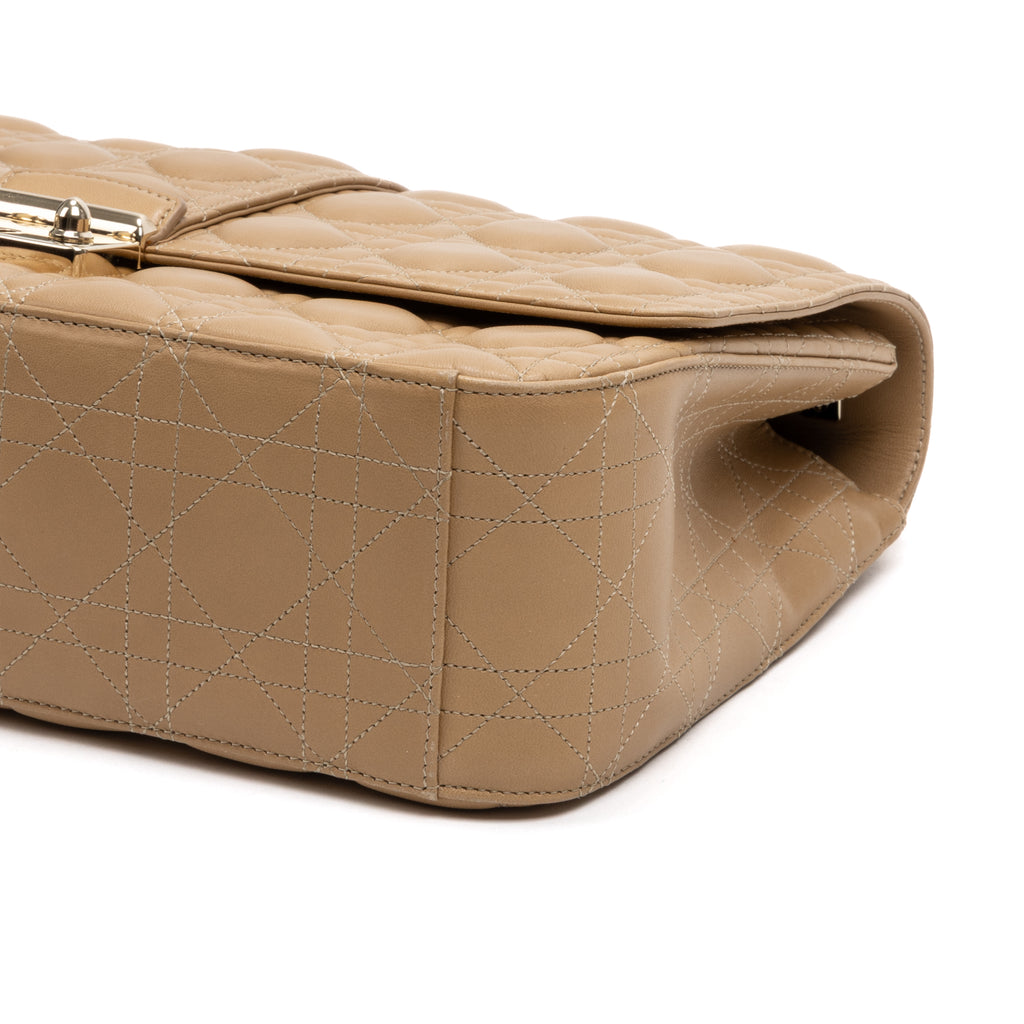 Shoulder Bag Miss Dior Large Beige Cannaged Leather