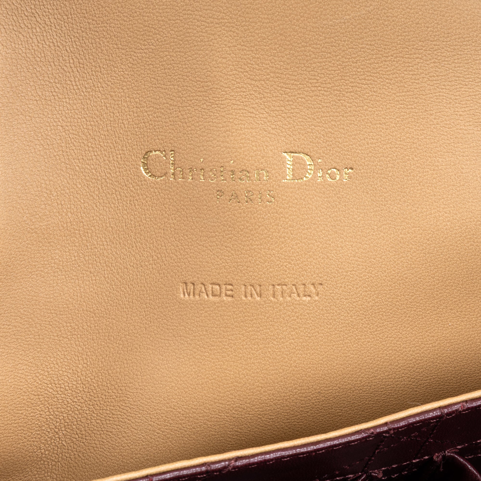 Shoulder Bag Miss Dior Large Beige Cannaged Leather