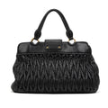 Handbag Matelasse Tote Bag Black Matelasse Nappa Calfskin Leather