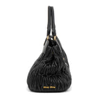 Handbag Matelasse Tote Bag Black Matelasse Nappa Calfskin Leather
