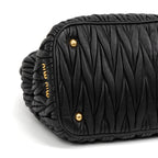 Handbag Matelasse Tote Bag Black Matelasse Nappa Calfskin Leather