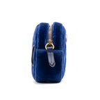 Handbag Marmont Belt Bag Blue Velvet Canvas
