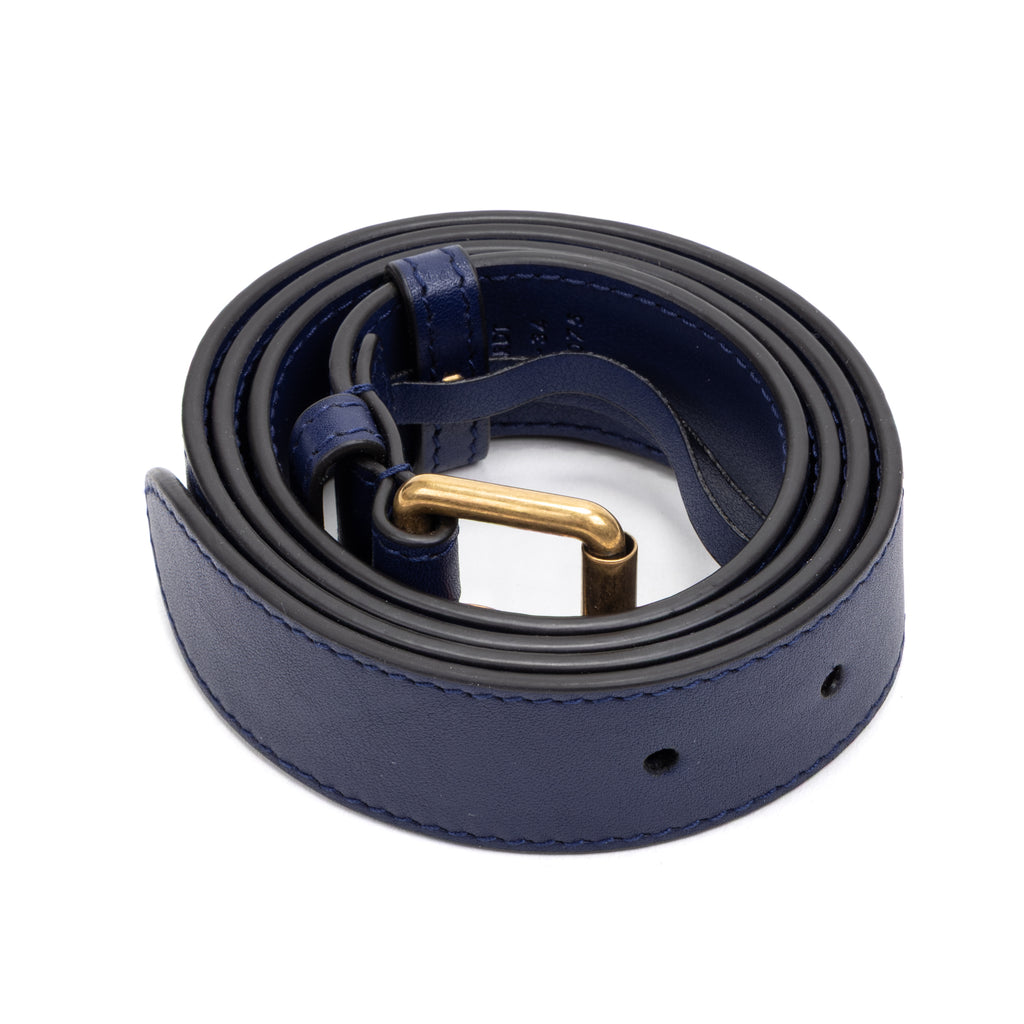 Handbag Marmont Belt Bag Blue Velvet Canvas