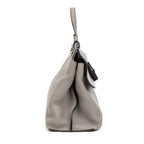 Shoulder Bag Bamboo Daily Bag Gray Calfskin Leather