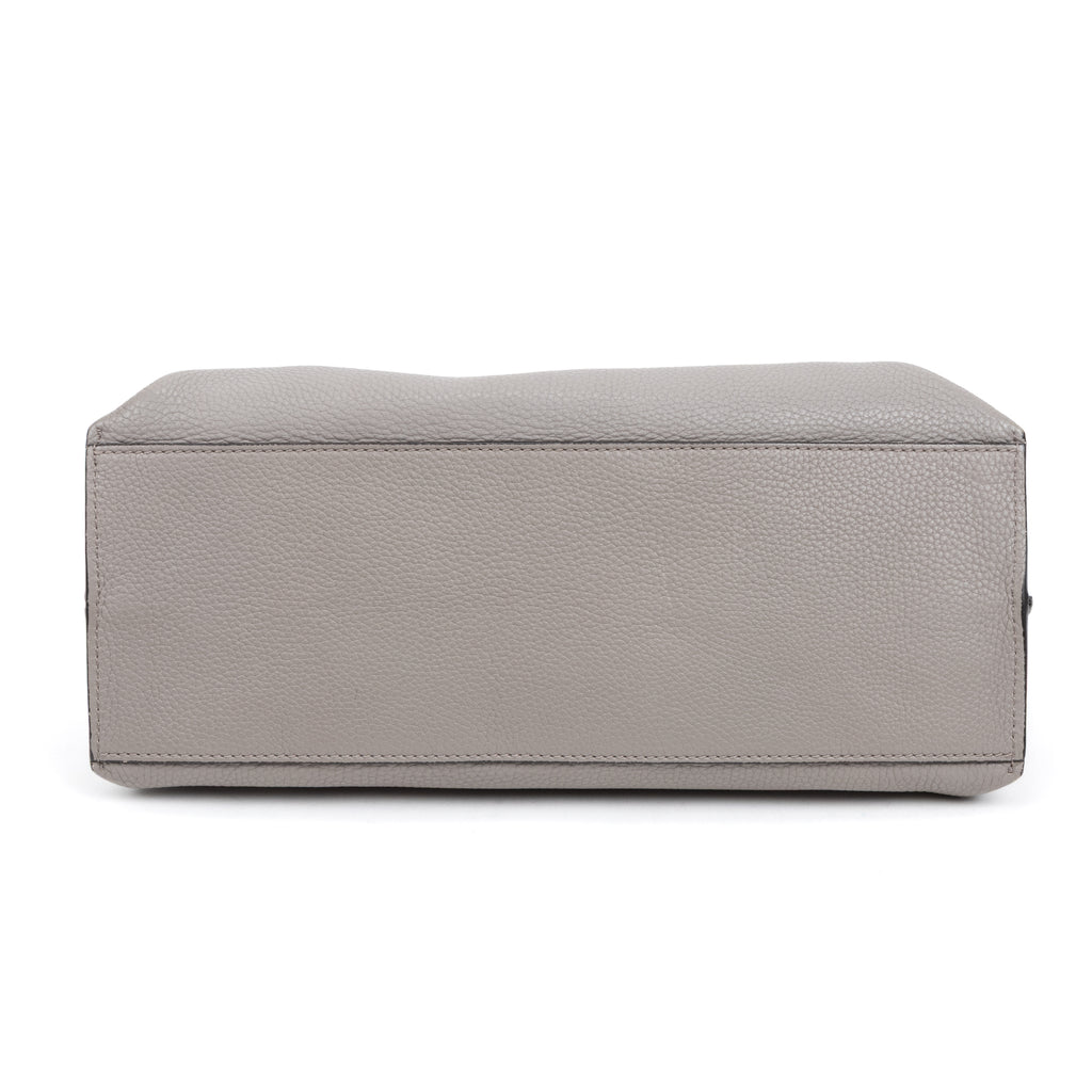 Shoulder Bag Bamboo Daily Bag Gray Calfskin Leather