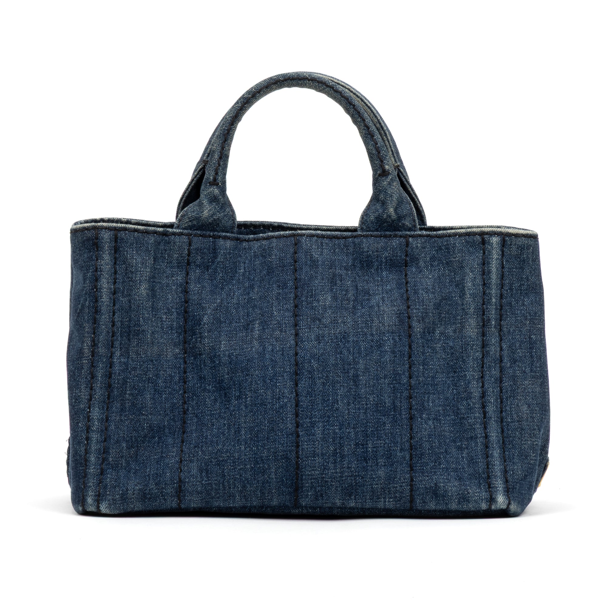 Shoulder Bag Canapa Tote Navy Denim Canvas