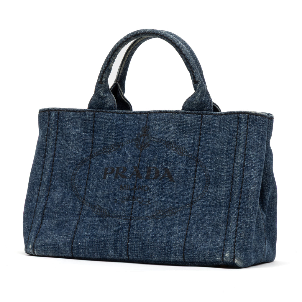 Shoulder Bag Canapa Tote Navy Denim Canvas