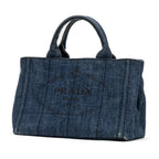 Shoulder Bag Canapa Tote Navy Denim Canvas